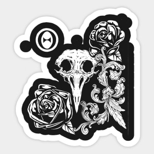 Bird Skull Sticker